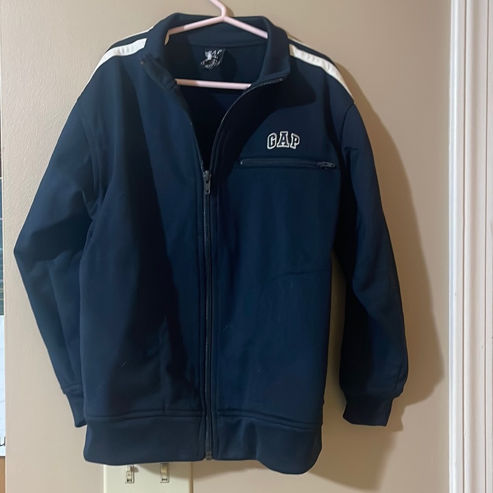 Gap Girls Track Jacket size s/p 5-6 pre owned